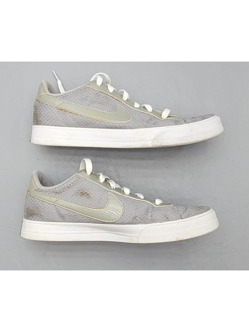 Nike Capri Canvas Low Women's 7.5 Gray White Casual Sneakers 408182-010